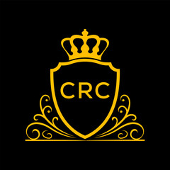 Obraz premium Dynamic Tech Logo Design with CRC Letters and Abstract Motion Elements – Modern Business Identity. CRC Letter logo. 