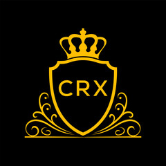 Dynamic Tech Logo Design with CRX Letters and Abstract Motion Elements – Modern Business Identity. CRX Letter logo.
