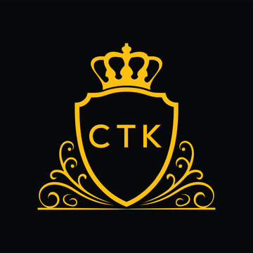 Dynamic Tech Logo Design with CTK Letters and Abstract Motion Elements &ndash; Modern Business Identity. CTK Letter logo.
