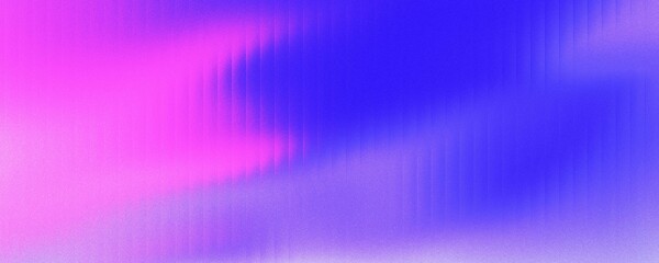 Abstract shiny blue purple gradient background with striped effect. Wavy striped glass refraction.