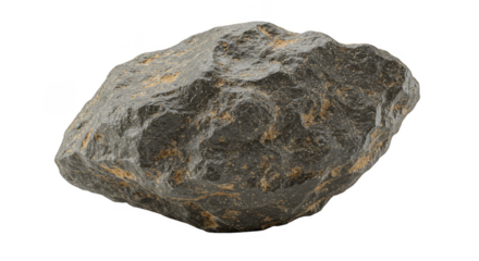 Isolated Rock With Speckled Texture Rough Natural 3d Rendering