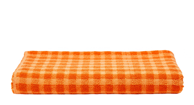 Isolated Terry Orange Towel Fabric Soft Background Graphic Element