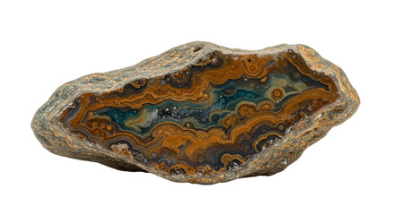 Isolated Translucent Agate Gemstone Mineral Crystal Stone Transparent Background