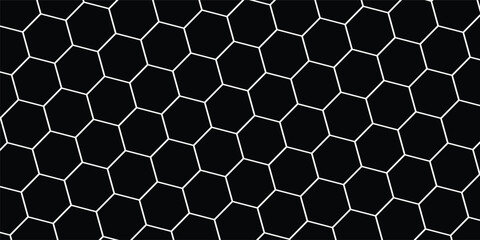 Obraz premium Technology abstract background with hexagons mesh,Pattern clean grid uneven design.