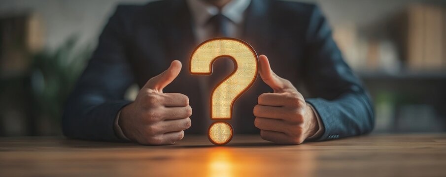 Job interview concept. Businessman asking questions to a candidate in the interview room, Generative AI