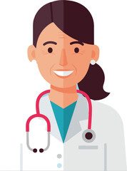 Fototapeta premium Flat Design Characters: Doctors and Healthcare Workers 