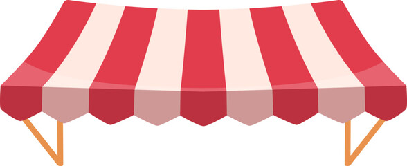 Red stripe store tent canopy roof awning shop © pande/visulaco
