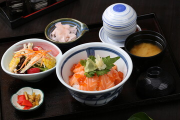 food, japanese cuisine, delicious, salmon roe rice