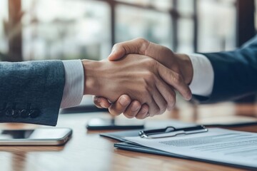 Car rental service concept, close-up view of rental agent handing over a car key to a customer after finalizing the rental agreement, Generative AI