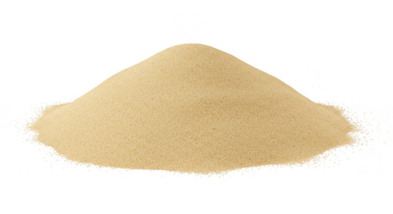 Pile of Beige Sand Grain Texture Natural Heap Isolated