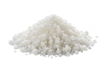 Pile of White Crystal Salt Ingredient Food Seasoning Transparent PNG