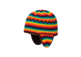 Knitted Winter Hat Apparel in Woolen Earmuffs Style PNG