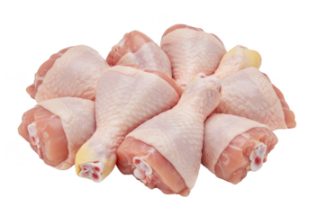 Raw Chicken Drumsticks Meat Fresh Poultry Uncooked Ingredient Protein PNG