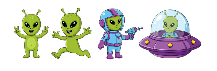  alien cartoon 4 action © nongrid