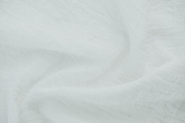 Obraz premium Soft ivory cotton fabric with texture for eco product or clothing background