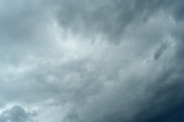 Dramatic storm clouds skies. Cloudscape background.