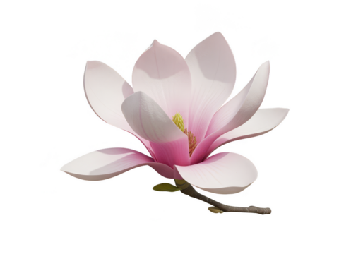 Transparent Background Magnolia Flower Illustration Pink Blossom Floral