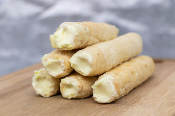 Homemade delights for brunch and morning cravings. Puff pastry stuffed with cheese