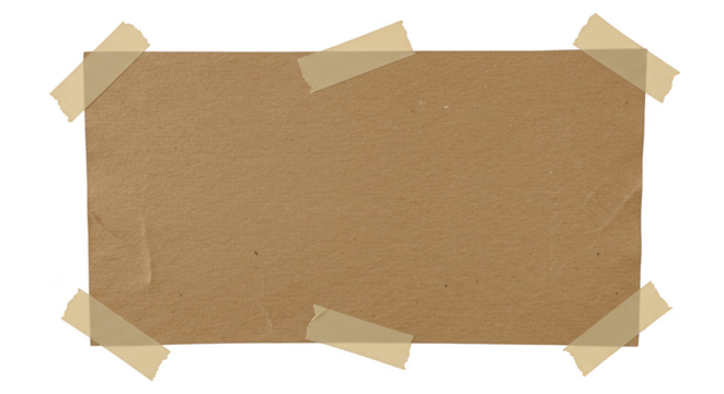 Taped Corkboard Texture Background Brown Paper Texture, Empty Template