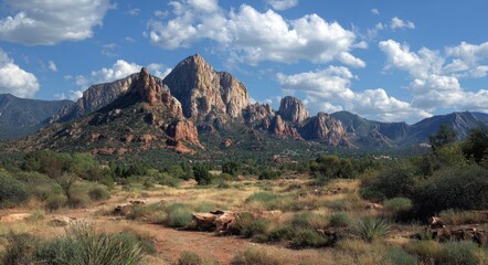 White Mountains Arizona. Stunning Desert Landscape in Scottsdale