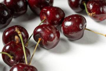 Studio shot of delicious cherry