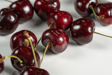 Studio shot of delicious cherry