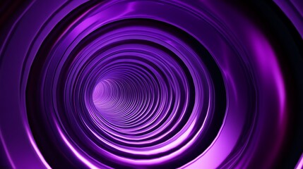 Purple tunnel abstract background wallpaper design endless loop futuristic technology concept art render d