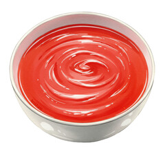 Tomato Sauce Bowl Illustration Red Food Liquid Rich Smooth Cuisine