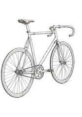 Vintage Bicycle Transport Vehicle Illustration Classic Style Black Background