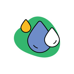 Water Drop Icon vector stock illustration