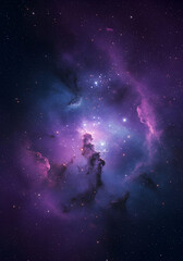 Cosmic Bloom: A Nebula of Light and Mystery