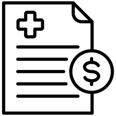 Obraz premium Medical Expense Icon