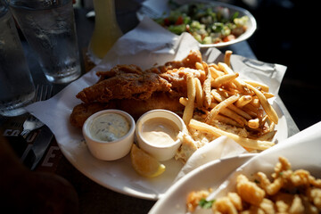 アメリカで食べるフィッシュアンドチップ