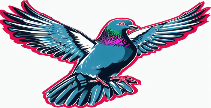 Kabootar Vector T-Shirt Design &ndash; High-Quality Pigeon Illustration in EPS & PNG Format