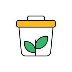 Zero Waste Icon vector stock illustration