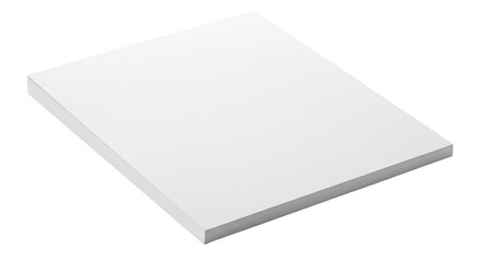 White Geometric 3D Block Clean Minimalist Graphic Illustration