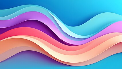 Fototapeta premium colorful wavy background.