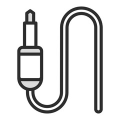 Audio Jack Cable Plug Music Connection Icon