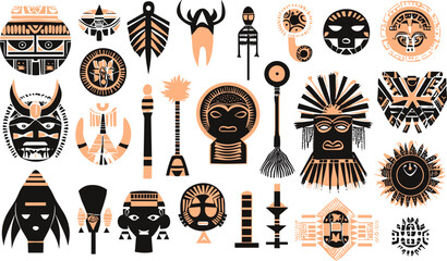 African and ethnic tribal mask collection