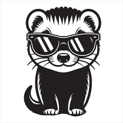Ferret With Sunglasses