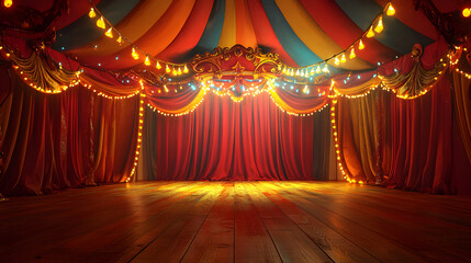Inside the circus tent background
