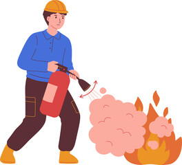 Using a fire extinguisher 5

