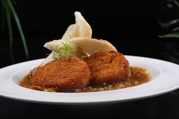 food, japanese cuisine, delicious, curry fish steak