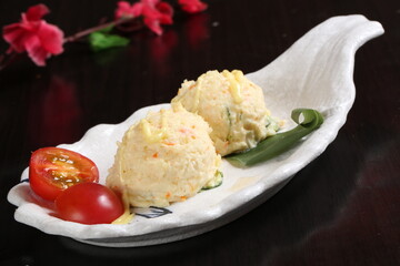 food, japanese cuisine, delicious, potato salad