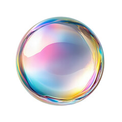 Obraz premium Bubble soap iridescent sphere rainbow colors background abstract wallpaper design
