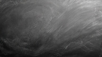 Naklejka premium Close-up of a smeared, used chalkboard surface, showing dust and scratchy marks