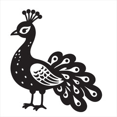 Fototapeta premium Peacock svg
