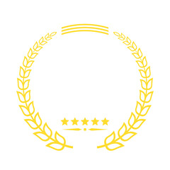 Gold Laurel Wreath Award Graphic