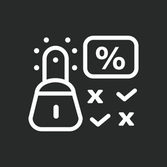 Pattern Recognition Icon in black and white background – AI Algorithm and Data Detection icon, Vector sign. Symbol, logo illustration. Vector graphics for Presentation and other