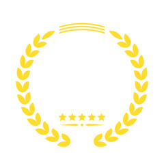 Gold Laurel Wreath Award Graphic